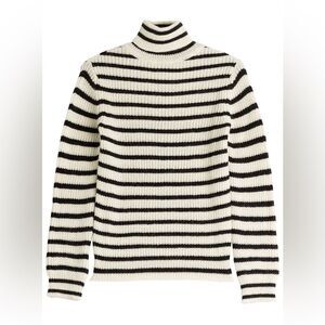 IRO Seely alpaca striped turtleneck sweater